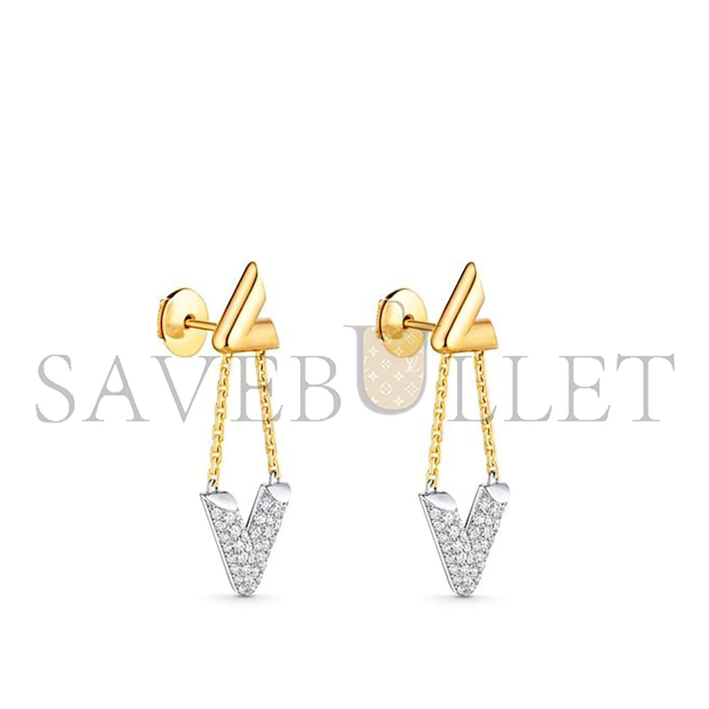 LOUIS VUITTON LV VOLT 18K EARRINGS Q96973